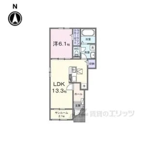 ベラーノ2【1階】の間取り