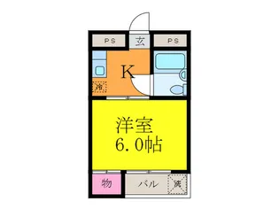 安田マンション【5階】の間取り