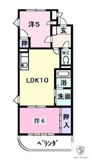 ファインパーク薬師B棟【3階】の間取り