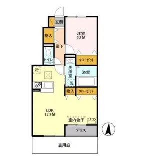 エクセレンテ【1階】の間取り