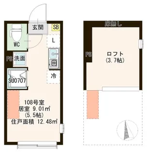 ハーモニーテラス東葛西II【1階】の間取り