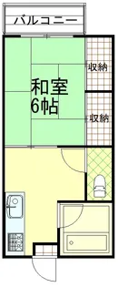 第2あざみ荘【2階】の間取り