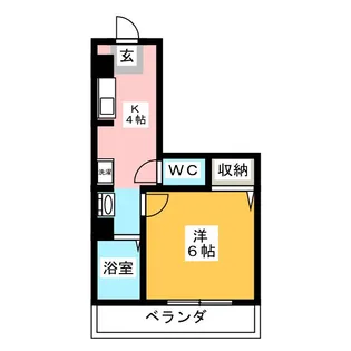 ハイライズ【1階】の間取り