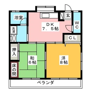 メゾンチオール荘【2階】の間取り