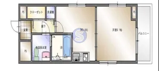 プシケ堺筋本町【5階】の間取り