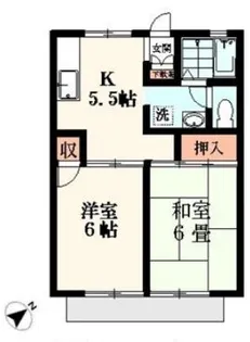 グレイス稲毛【2階】の間取り
