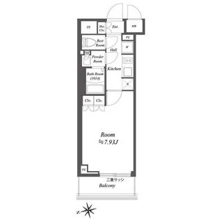 ブランシエスタ荻窪【5階】の間取り