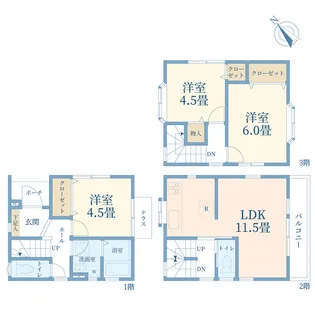 埼玉県さいたま市桜区田島9【一戸建】の間取り