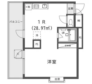 ライオンズプラザ新宿【11階】の間取り