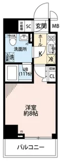 東京都江東区千田【マンション】の間取り