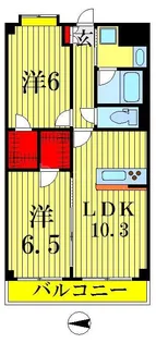 チェスナット西大島【2階】の間取り