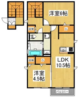 メープルハウス【2階】の間取り