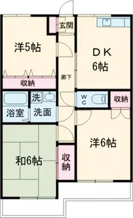銀杏台マンション【1階】の間取り