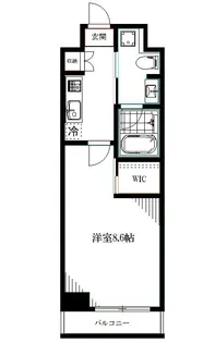 ルクレ高円寺アジールコート【1階】の間取り