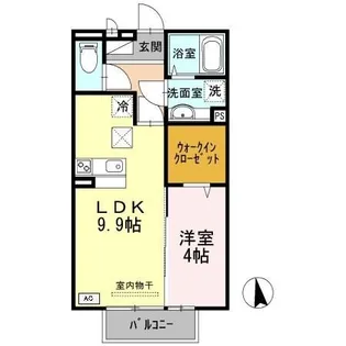 プレベール B棟【1階】の間取り