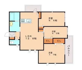 兵庫県神戸市灘区篠原北町1【マンション】の間取り