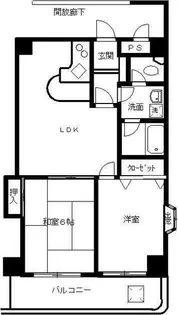 東京都多摩市豊ヶ丘1【マンション】の間取り
