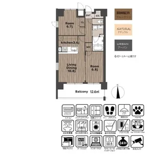 KATURA高崎【8階】の間取り