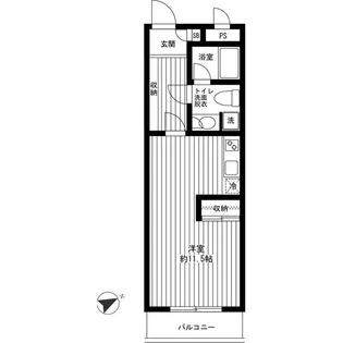 レ シャンブル ヴァレ【1階】の間取り