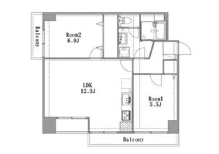 福岡県久留米市本町【マンション】の間取り