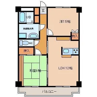 M・BエクセレントV【2階】の間取り