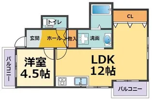 兵庫県西宮市津門稲荷町【マンション】の間取り