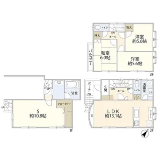 東京都杉並区梅里2【一戸建】の間取り