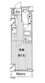FeeLA渋谷【8階】の間取り