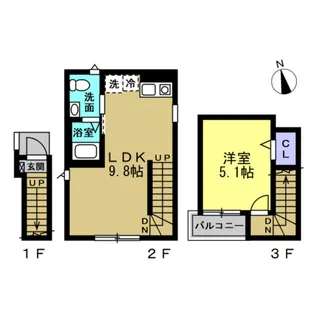 WoodpalVillage大森【2階】の間取り