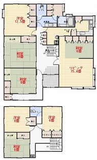 栃木県河内郡上三川町大字上蒲生【一戸建】の間取り