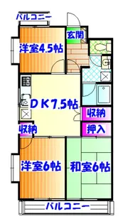サンビーム行徳【3階】の間取り