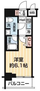 マキシヴ阪東橋ツインイースト【7階】の間取り