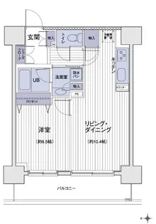 エスティメゾン大島【15階】の間取り
