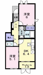 カミーノ【1階】の間取り