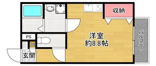 Chou Chou Nakamiya EAST【2階】の間取り