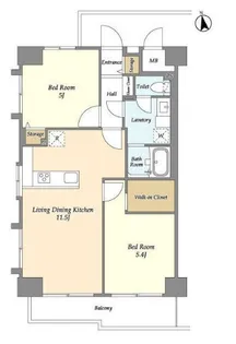 ロイヤルキャステージ恋ヶ窪【2階】の間取り