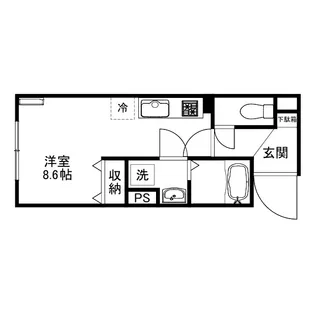 MonreveII【1階】の間取り