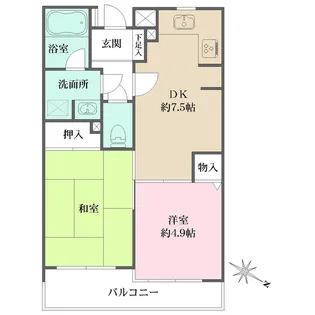 板橋本町グリーンパーク【4階】の間取り