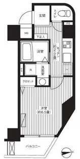 ハラスパジオ下北沢【1階】の間取り