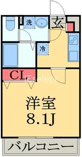 アレンヌ東千葉【1階】の間取り
