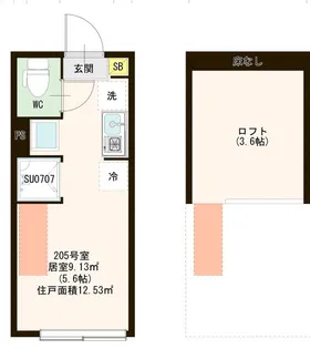 メゾン・コウ 西中延【2階】の間取り
