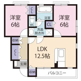 ドエル四季 II番館【1階】の間取り