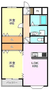 E・Toneハイツ【3階】の間取り