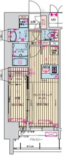 プレサンス名古屋駅ゲート【13階】の間取り