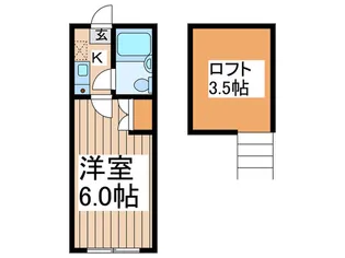 アスコット西国立【1階】の間取り