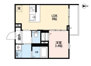 robot home 西大宮II(ロボットホームニシオオミヤツー)【3階】の間取り