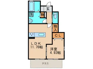 ONGA・MID【1階】の間取り