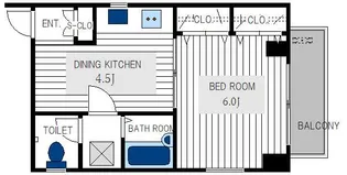 サンクレスト伊勢佐木【7階】の間取り