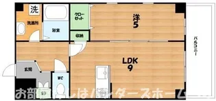 プラセル楠葉【1階】の間取り