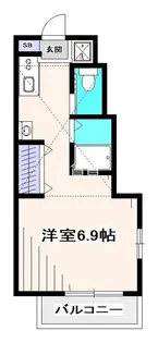 東京都国分寺市本多2【アパート】の間取り